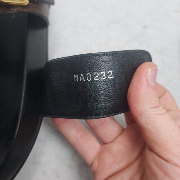 Louis Vuitton Brown Buckle Bom Dia Monogram Flat Slide Sandal - Picture 3 of 13